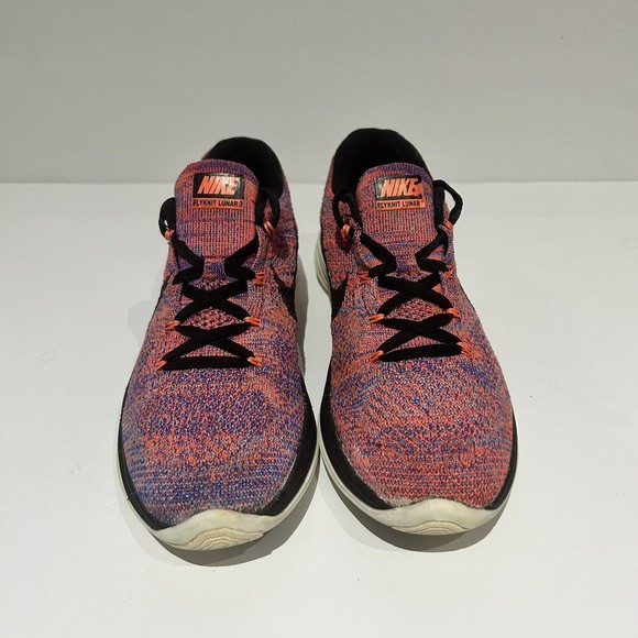Nike Women Shoes Flyknit Lunar 3 Size 8 Running Shoe Pre Owned - Picture 2 of 6